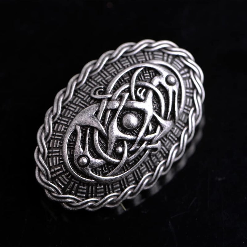 LANGHONG Norse Viking Brooch For Men Turtle Brooch Talisman Jewelry, Gift For Men - Image 2